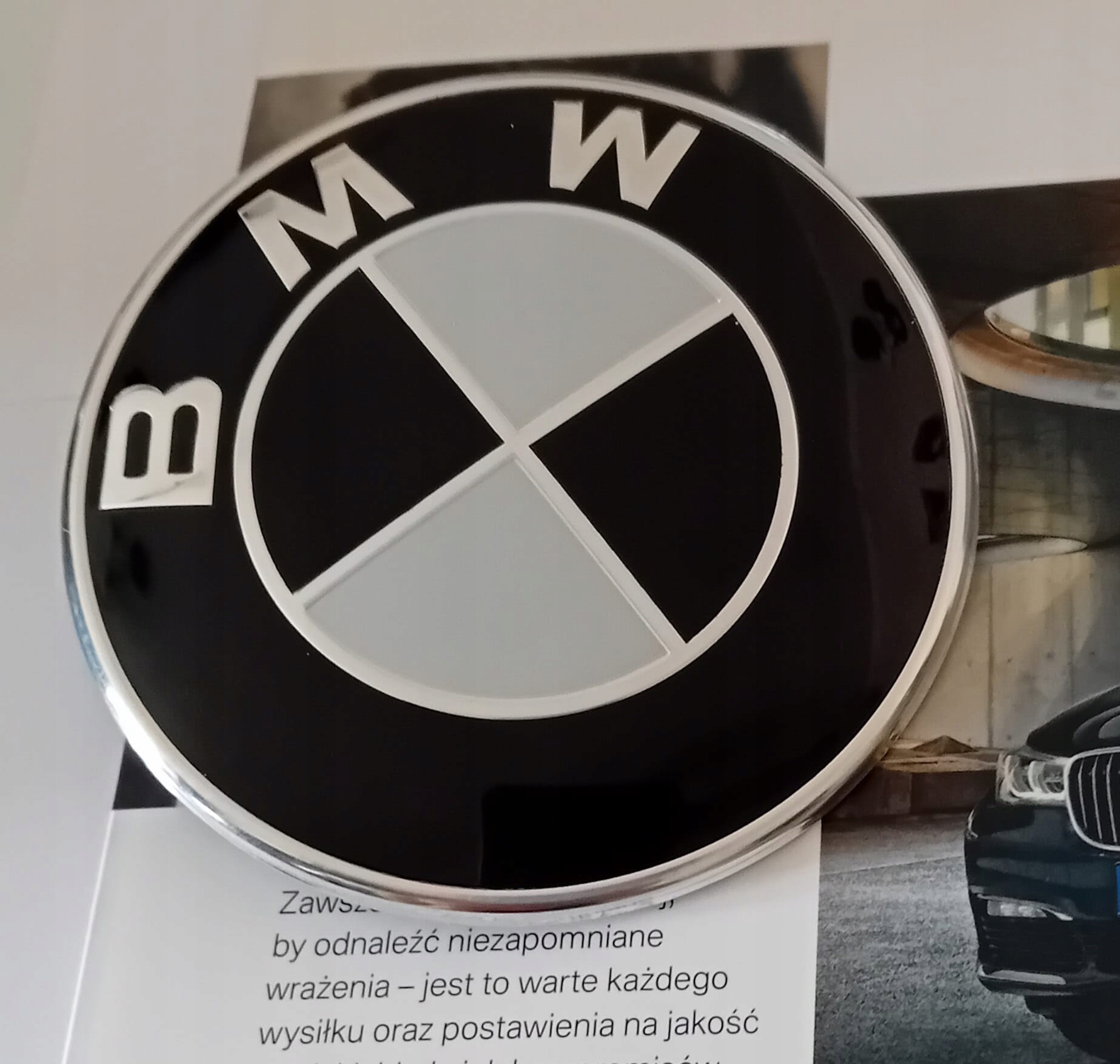 Nowy Black Czarny Zamiennik Emblemat Znaczek do Bmw E36 E38 E39 E46 82MM