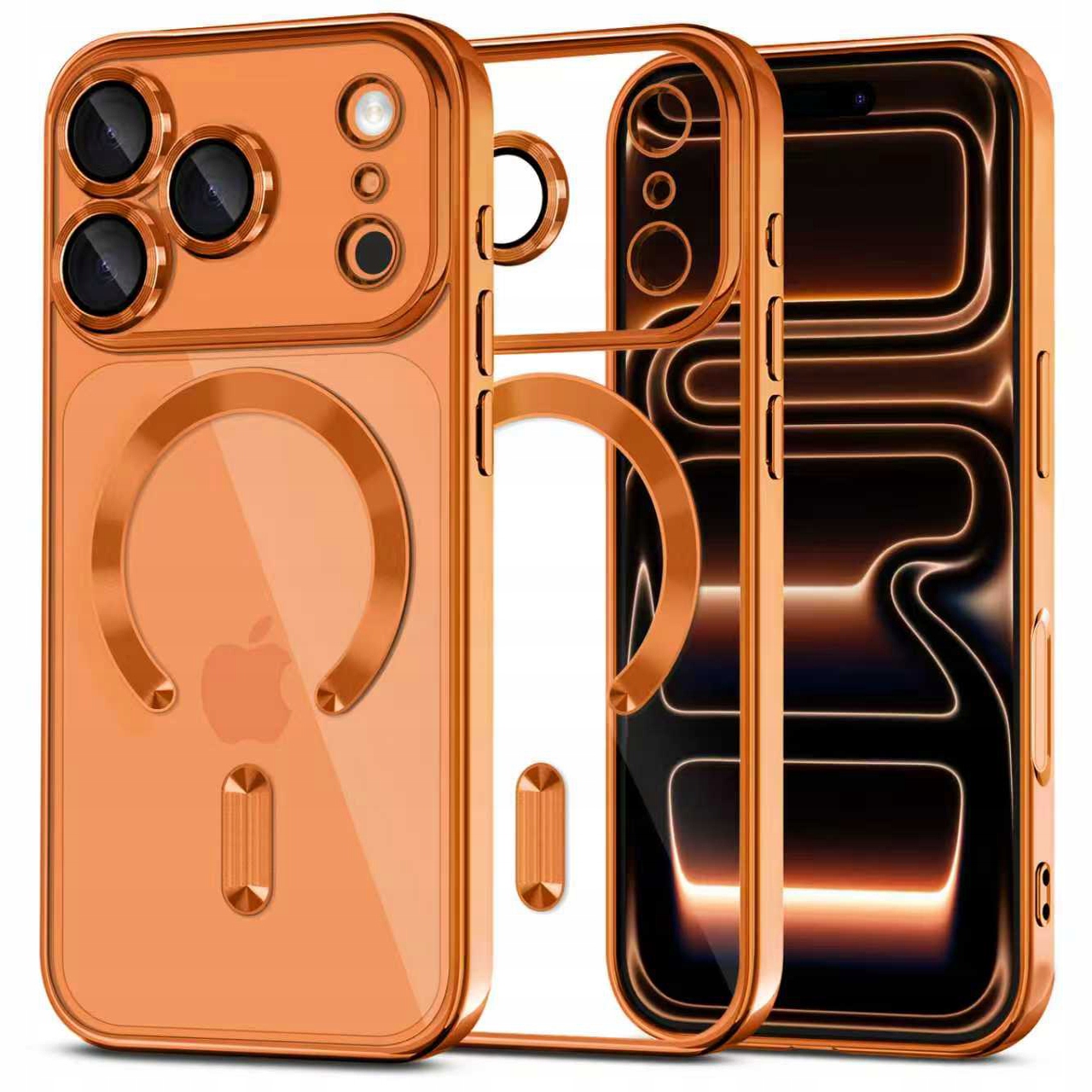 Tech- Protect Magflex MagSafe iPhone 17 Pro Max Shiny Cosmic Orange Tech-