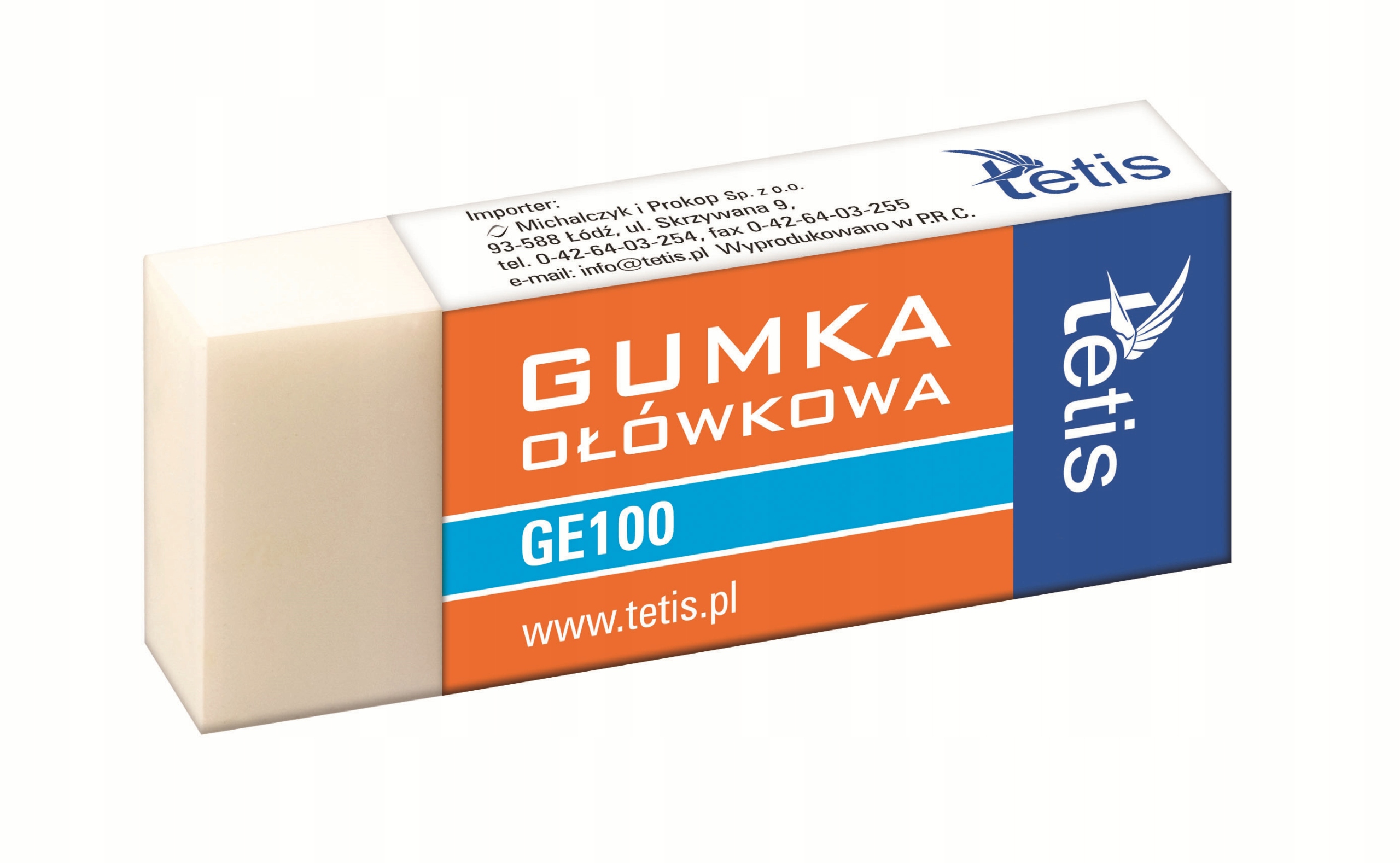 

Gumka do mazania Tetis GE100 ołówkowa 1 szt.