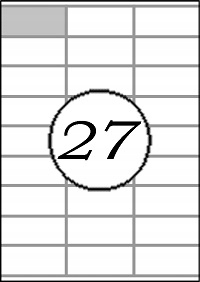 

Etykiety samoprzylepne 70x31,5mm 100ark A4 mat