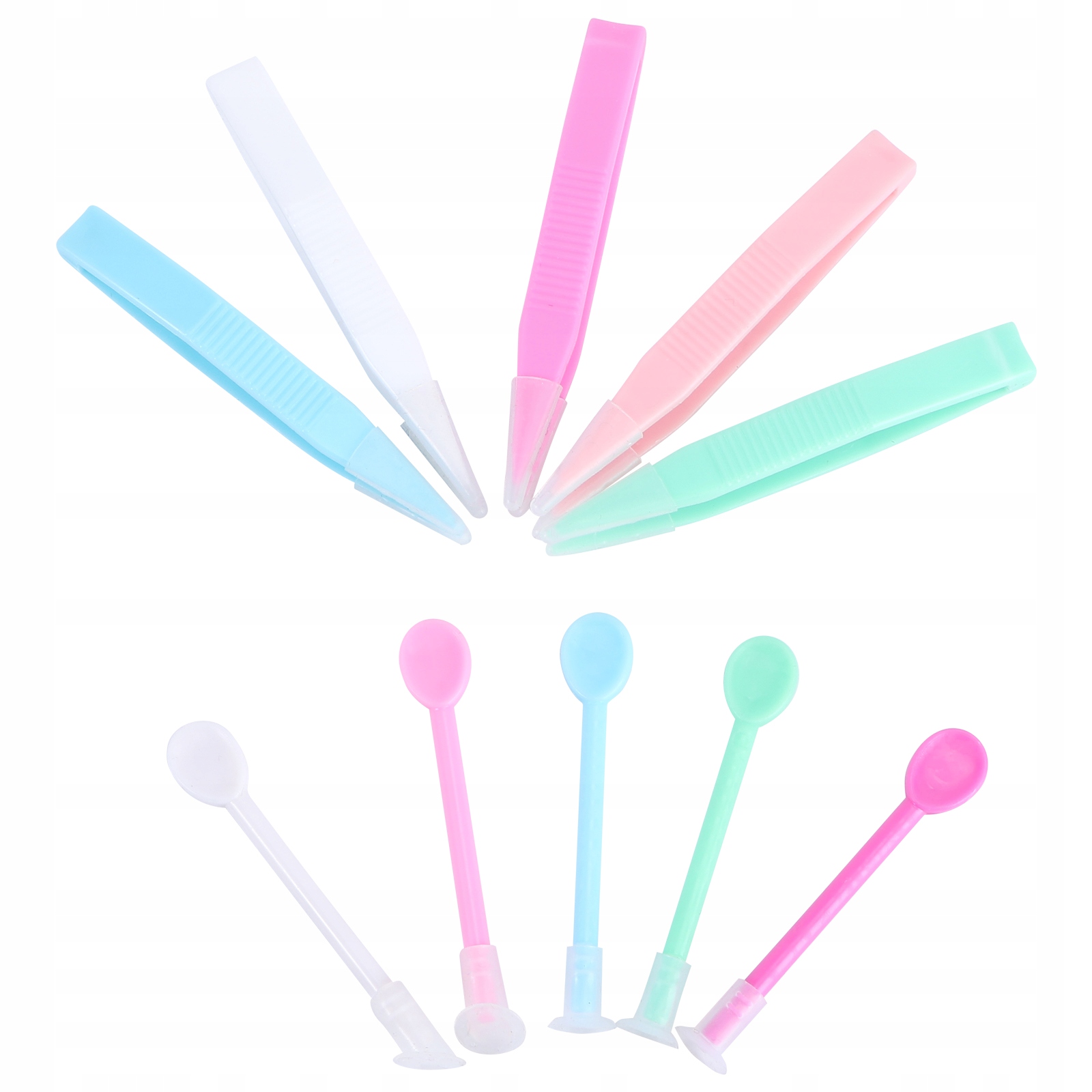 5ZESTAW PRZYSSAWKI I PĘSETY DO SOCZEWEK W KOLOROWYM ETUI