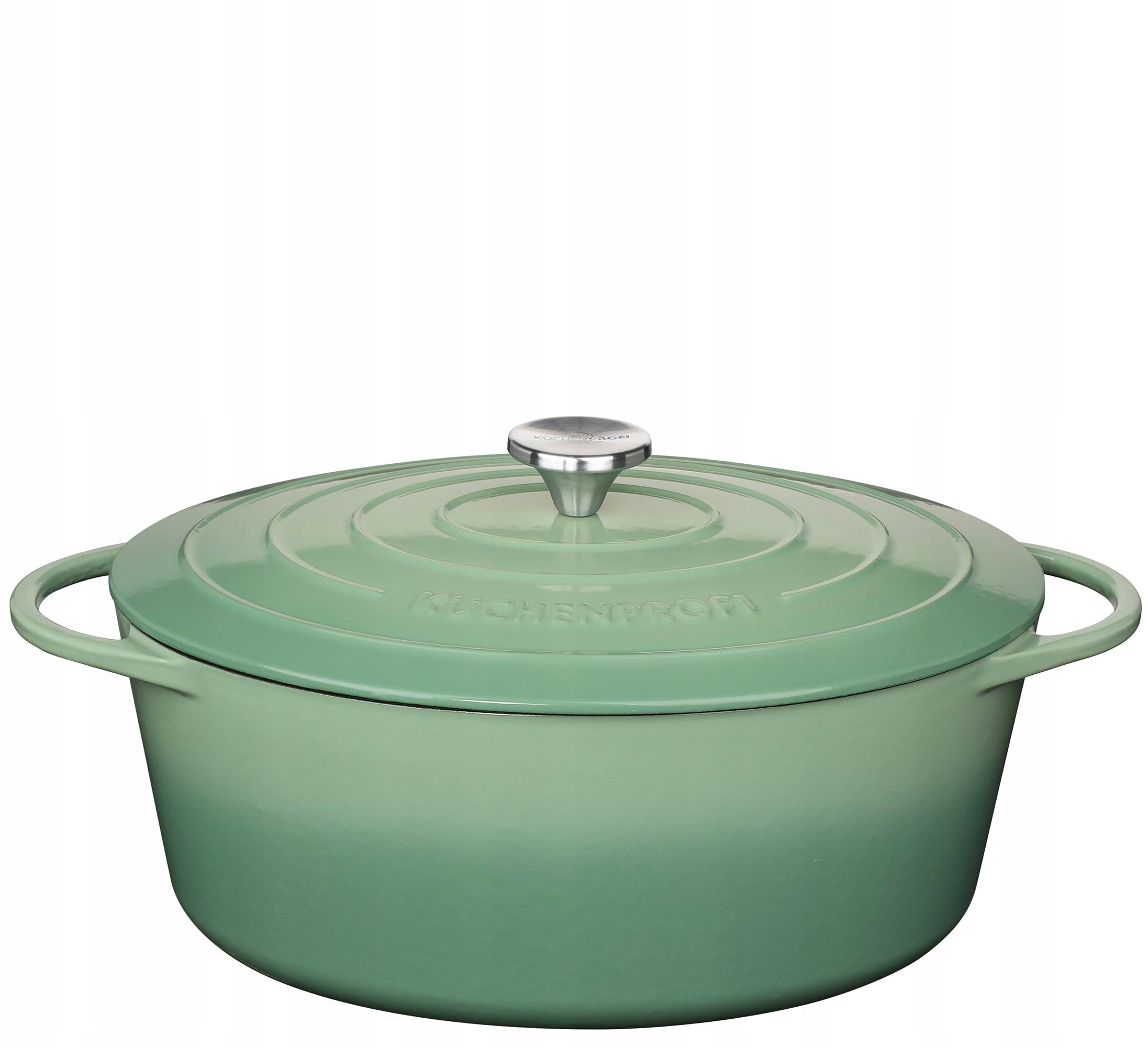 Liatinový hrniec, 33 cm, zelená