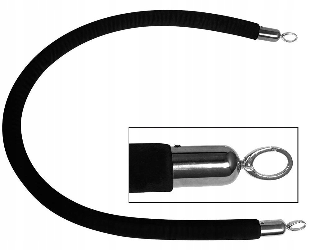 

Sznur Do Słupka Hotelowego 150 CM Czarny