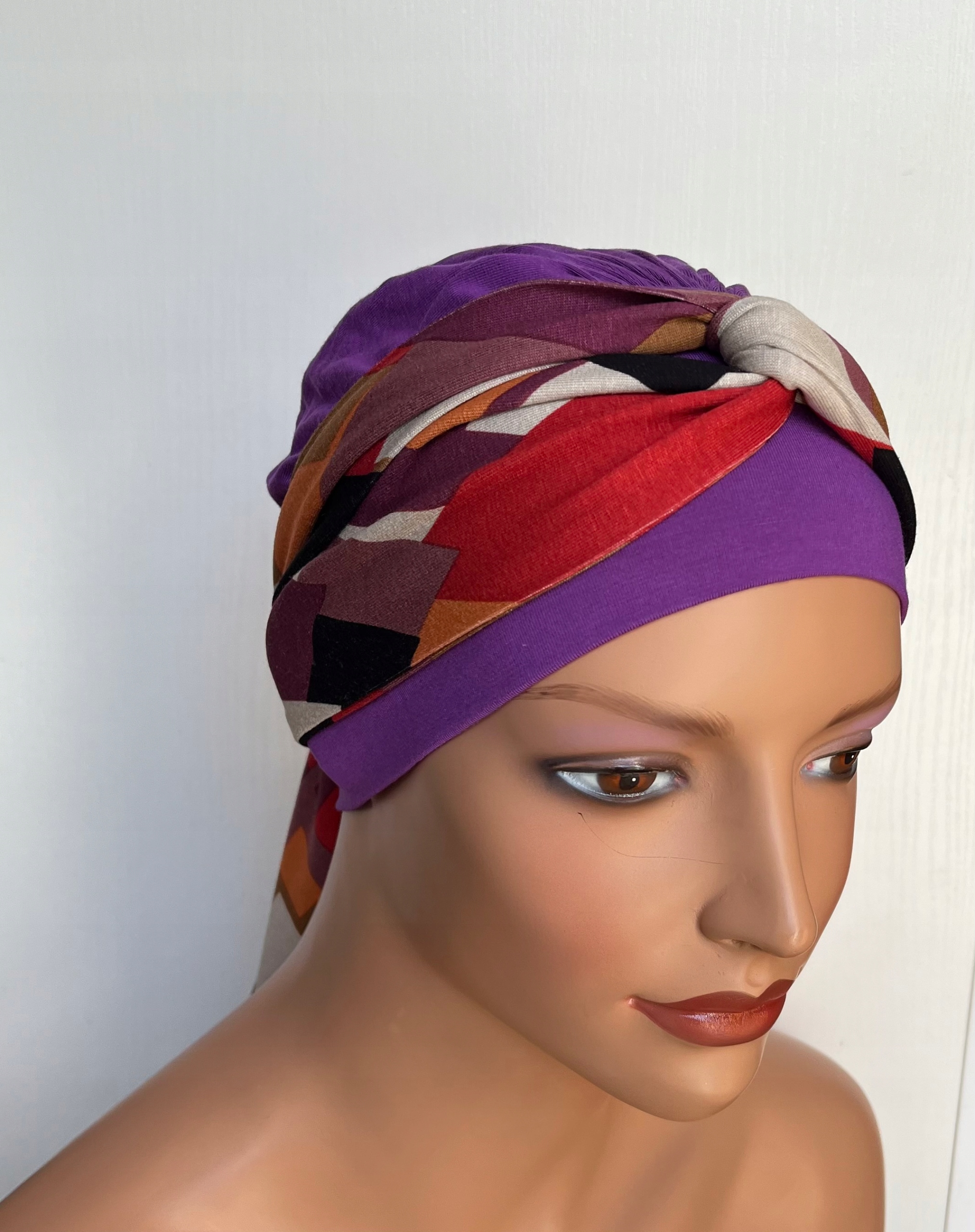 Turban Lena bm-fiolet chusta czapka Eva Design Kod producenta 4533