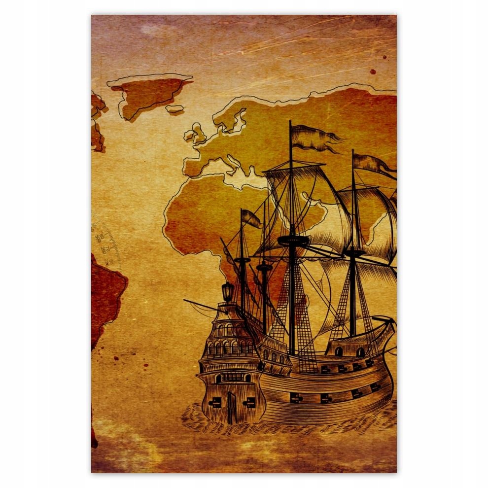 

Plakaty 40x60 Stara mapa Vintage