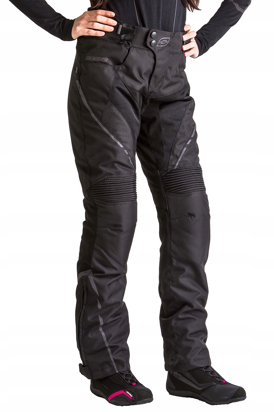 DAMSKIE SPODNIE MOTOCYKLOWE OZONE JET II BLACK XS