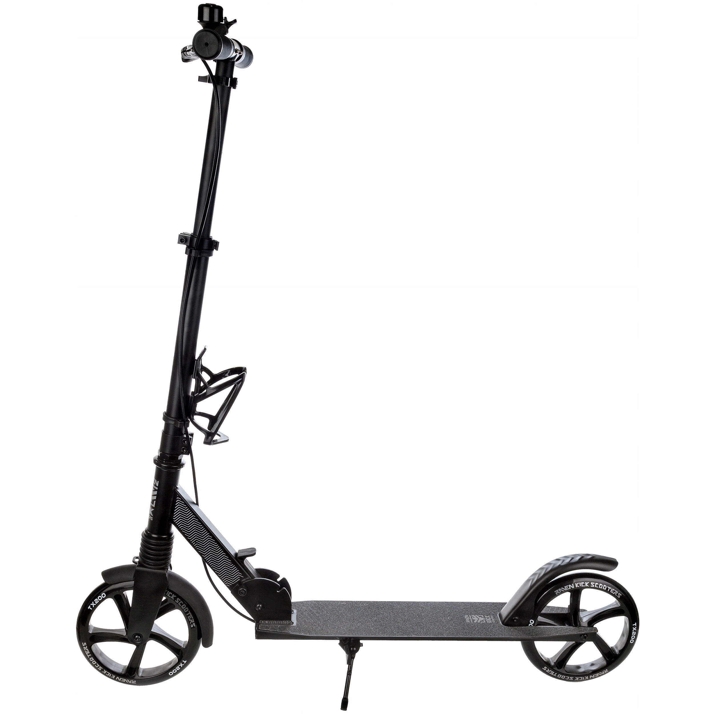 Hulajnoga Raven Trader 200mm amortyzacja hamulec dzwonek i uchwyt na bidon