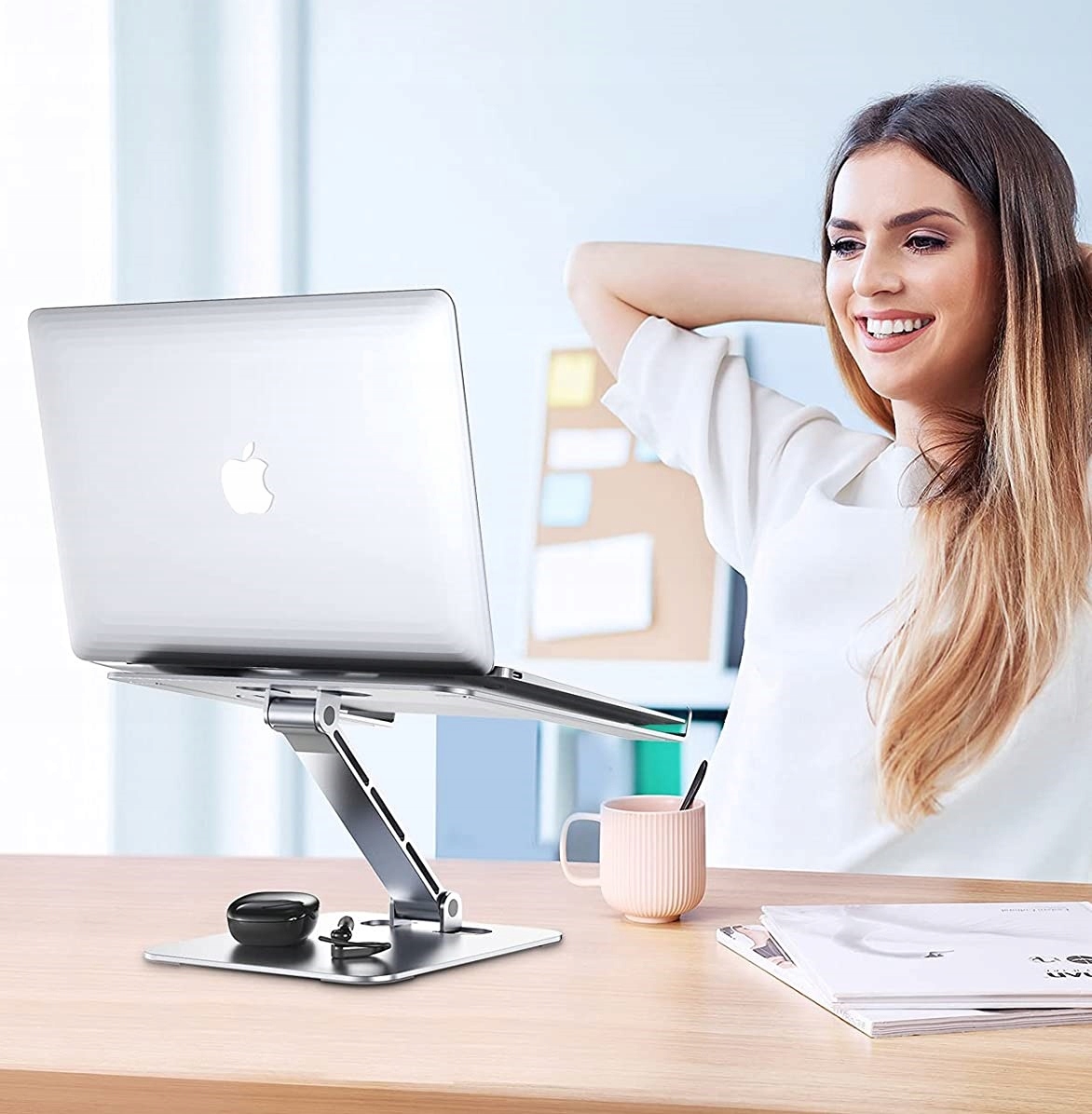 SKŁADANY STOJAK NA LAPTOP Z REGULACJĄ WYSOKOŚCI EAN (GTIN) 4251033344210