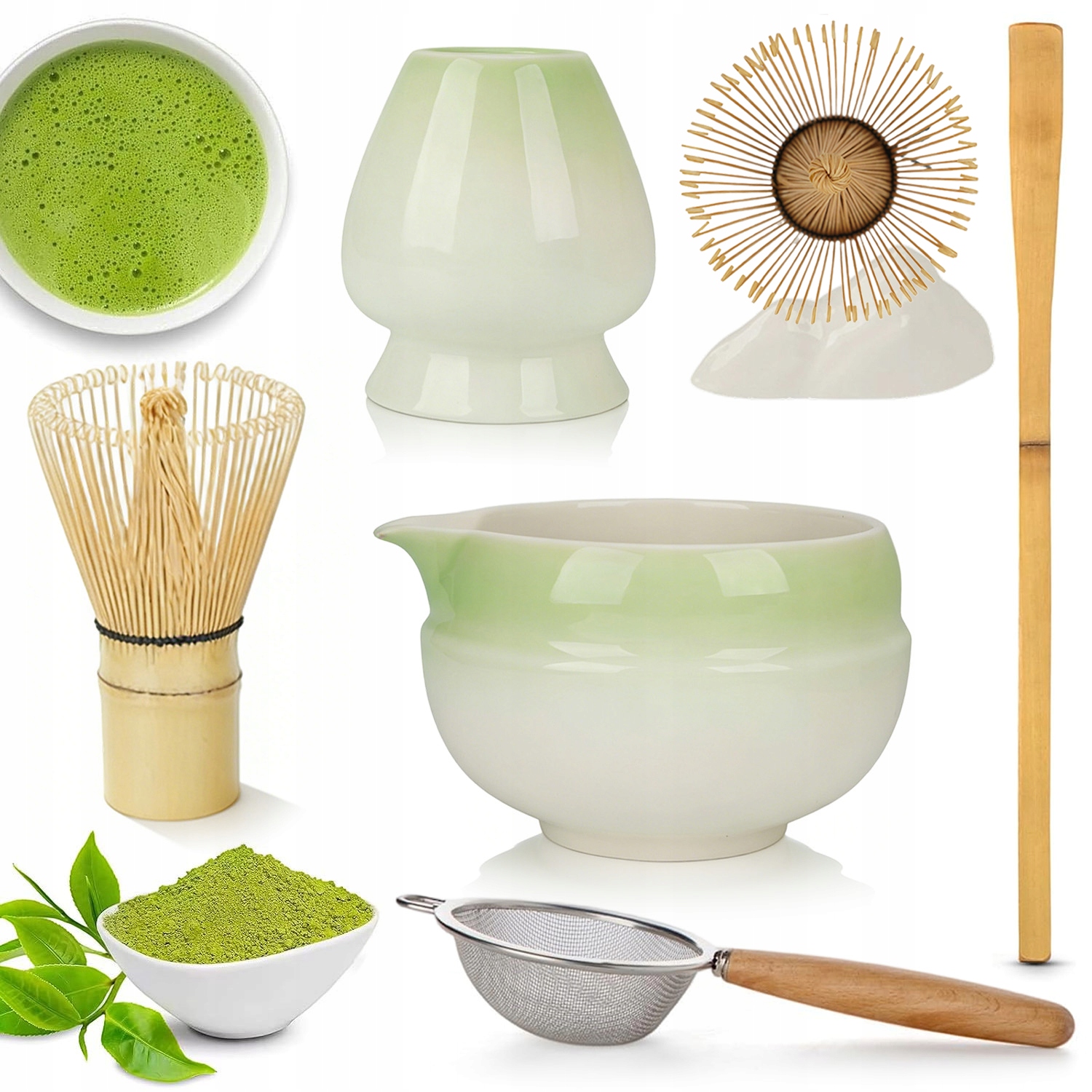 Bambusowy Zestaw Prezentowy Do Herbaty Matchy Chashaku Wysokiej Jakości