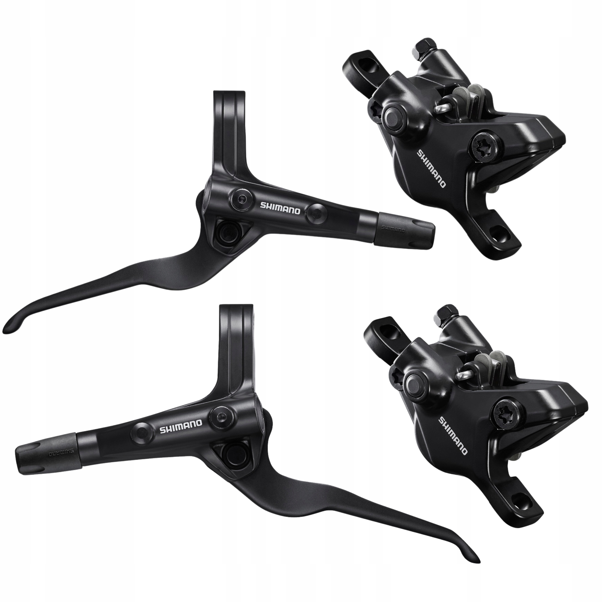 Zestaw hamulce hydrauliczne tarczowe Shimano BL-MT402-3A BR-MT410 przód tył