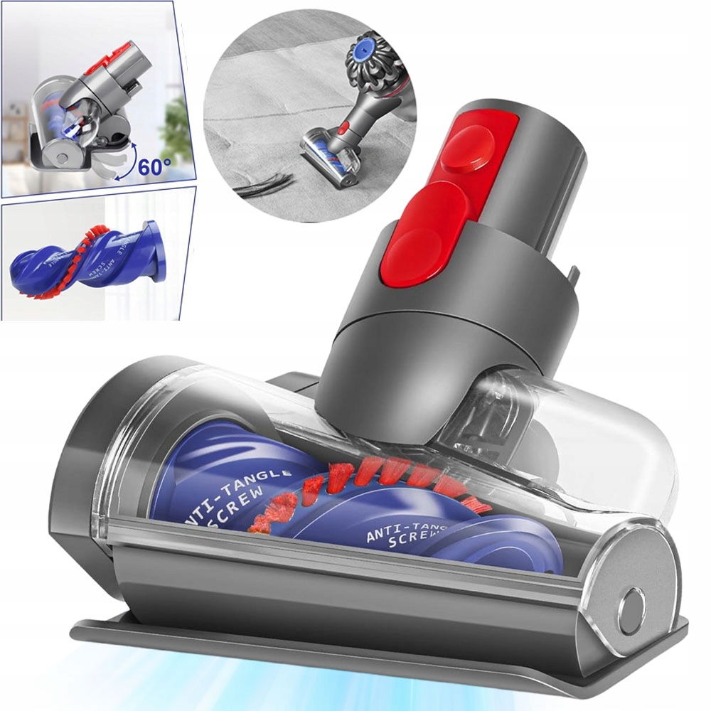 Hlava Vysavače Pro Dyson V15 V11 V10 Úzké Prostory Šedá