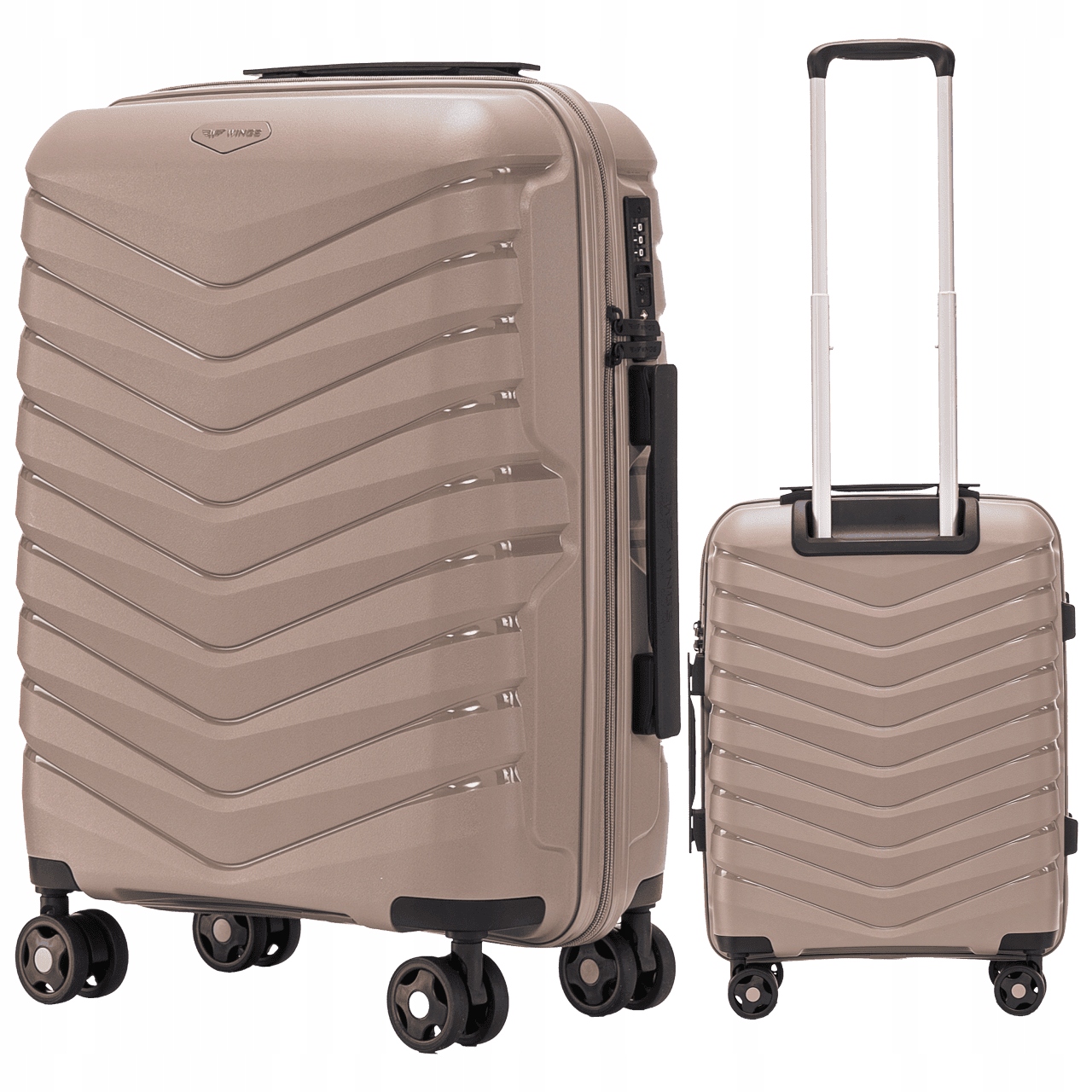 Kabinový kufr Malý příruční zavazadlo Wings z polypropylenu Nezničitelný