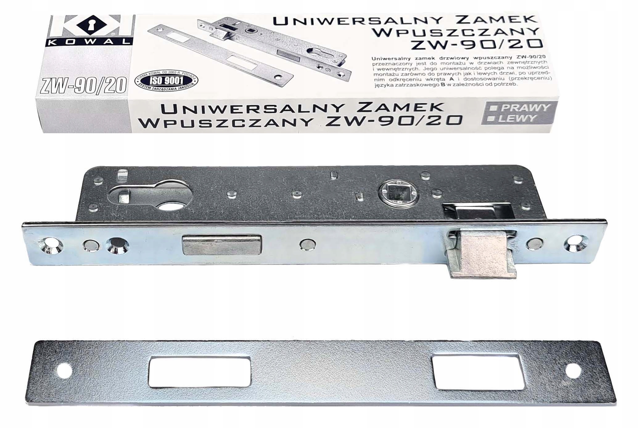 

Zamek Kowal Do Drzwi Bram Furtek 90/20 Wkład