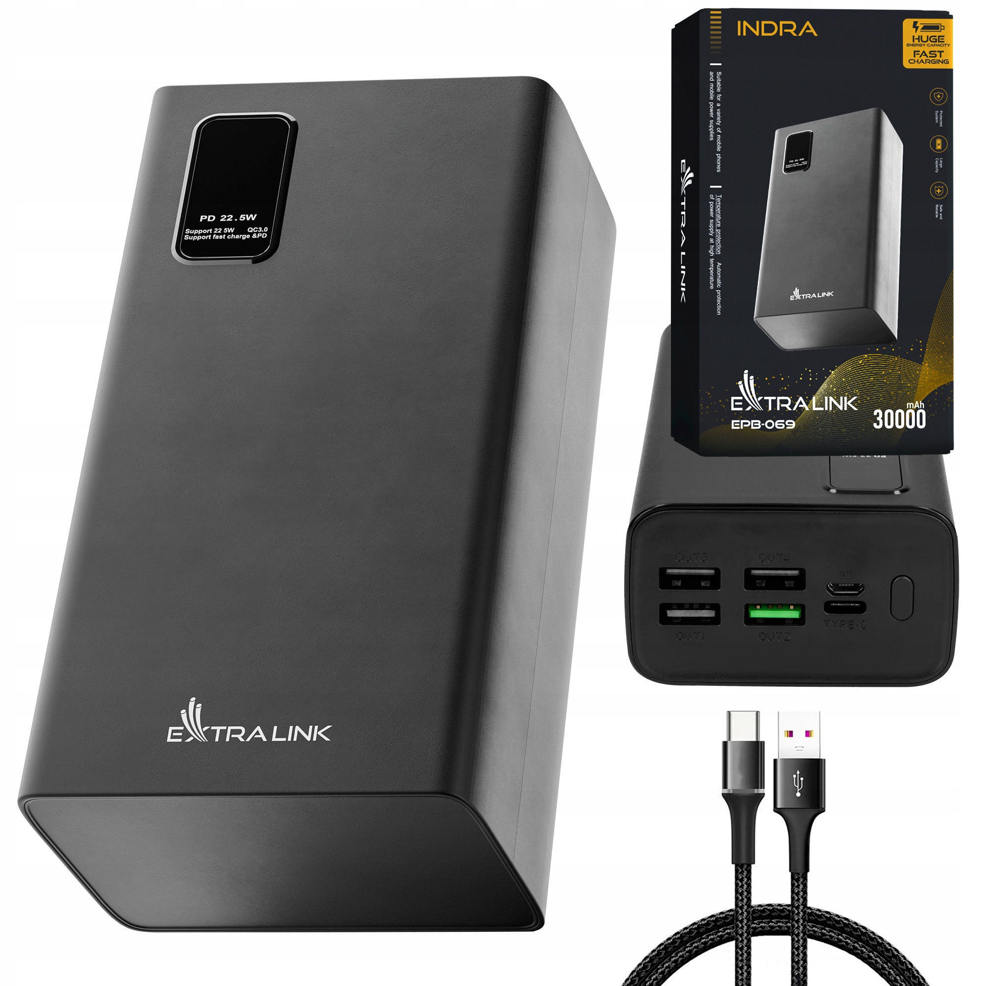 

Powerbank Power bank 30000mAh 22,5 W Fast Charging