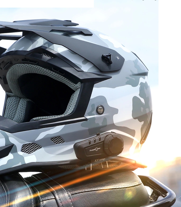 2x INTERKOM FREEDCONN KY PRO 1000M 6 OSOB 2 KASKI Limit sparowania do 6 interkomow