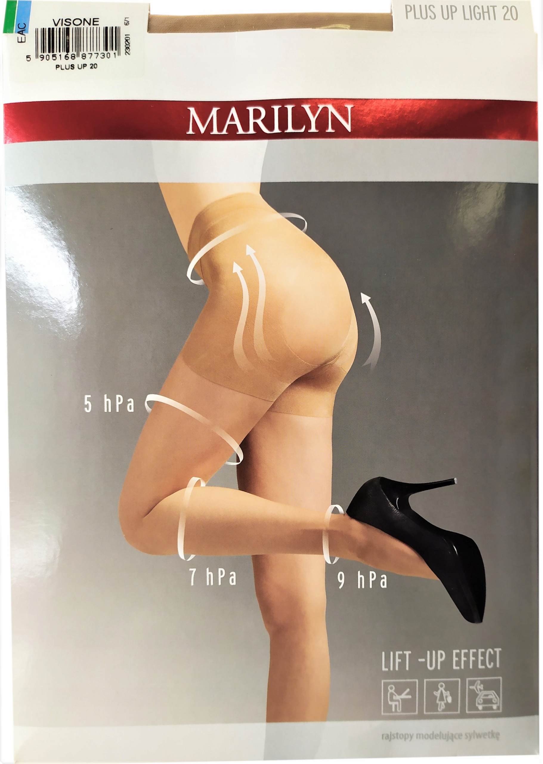 

Wyszczuplające Rajstopy Marilyn Plus Up 20 Vison 3