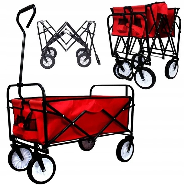 Wózek turystyczny plażowy składany 145L transportowy ogrodowy