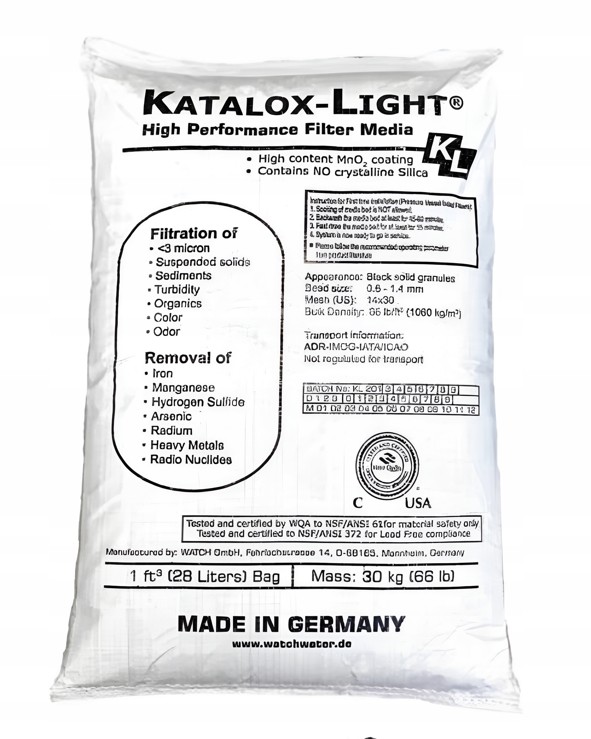 Odželezňovacie lôžko Katalox Light – 28,3 L