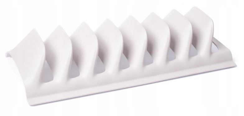 

Stojak Na Talerze Pokrywki Ociekacz 30X13CM Biały