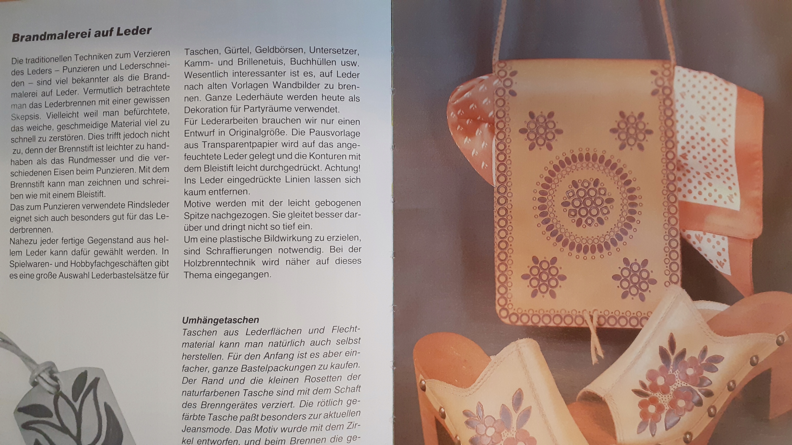 Brandmalkunst auf Holz Leder und Kork Grafika ISBN 9783772403057