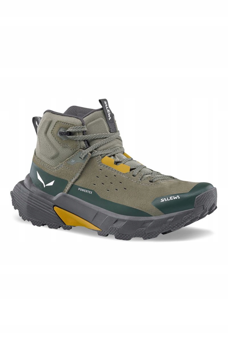 Salewa Pánské trekové boty Pedroc 2 Leather Mid Ptx zelené UK_8_42