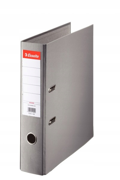 Segregator biurowy Esselte ekonomiczny budżetowy solidny A4 75 mm szary