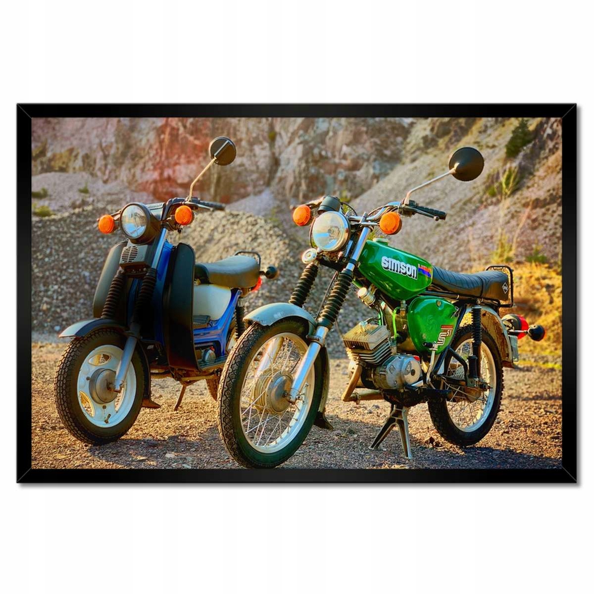 Plakáty v rámu 60x40 motocykl Simson Simsonek