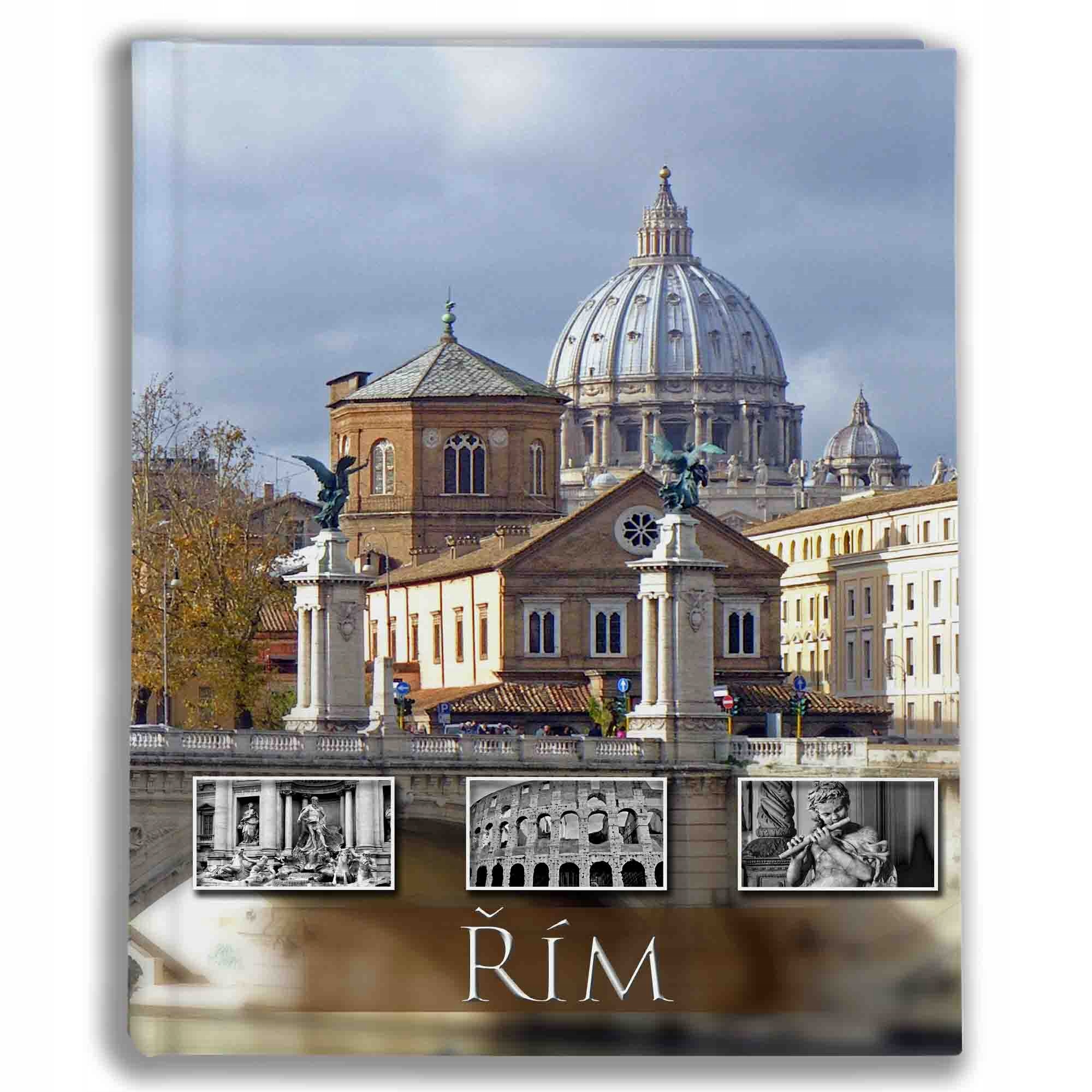 Tradiční album na fotografie se 100 černými listy 19,5x26 Řím 359(cz)