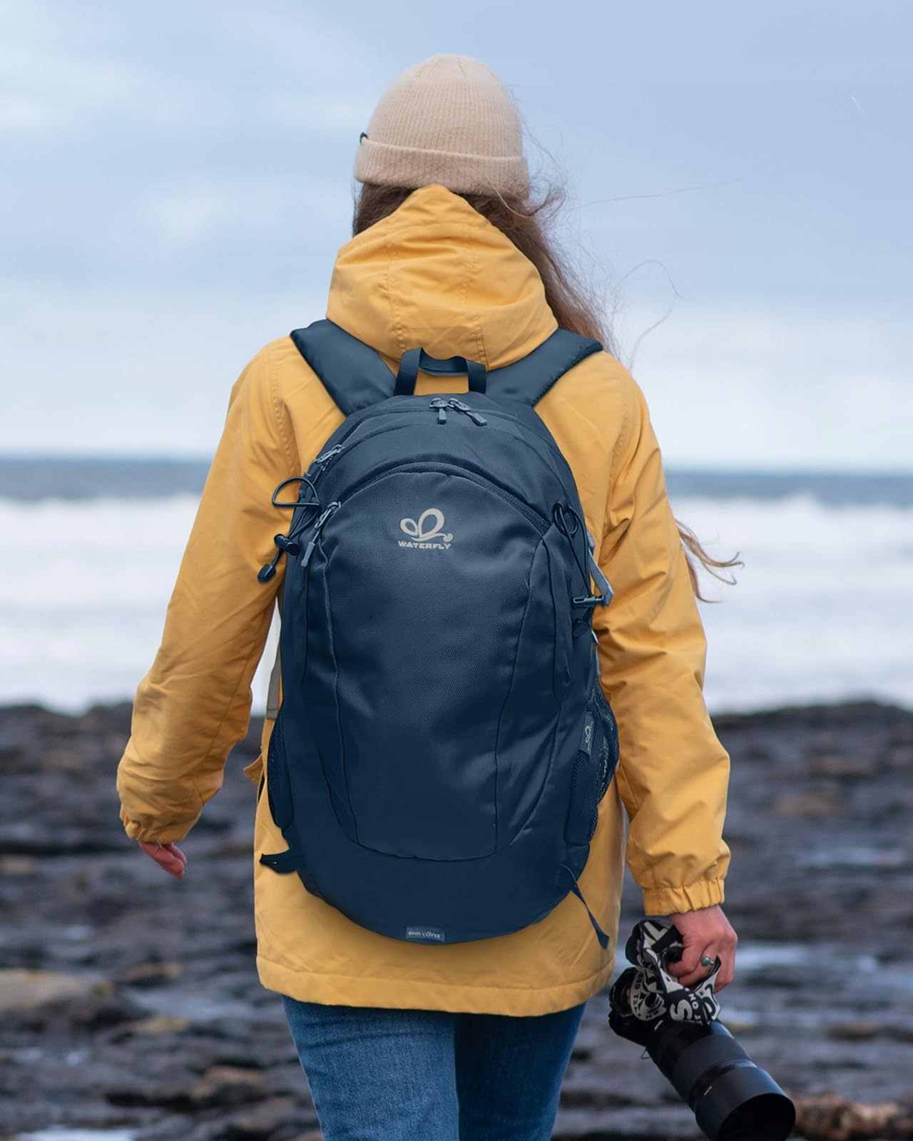 WATERFLY Plecak Turystyczny 30L Wodoodporny Trekkingowy Unisex — miniatura 6