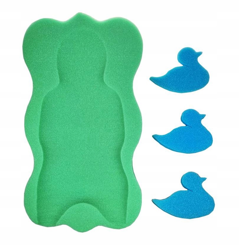 MATERACYK DO KĄPIELI GĄBKA MATA DO WANNY + 3 GĄBKI