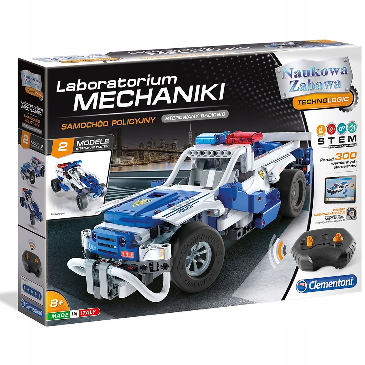 501243 CLEMENTONI SAMOCHÓD POLICYJNY LABORATORIUM