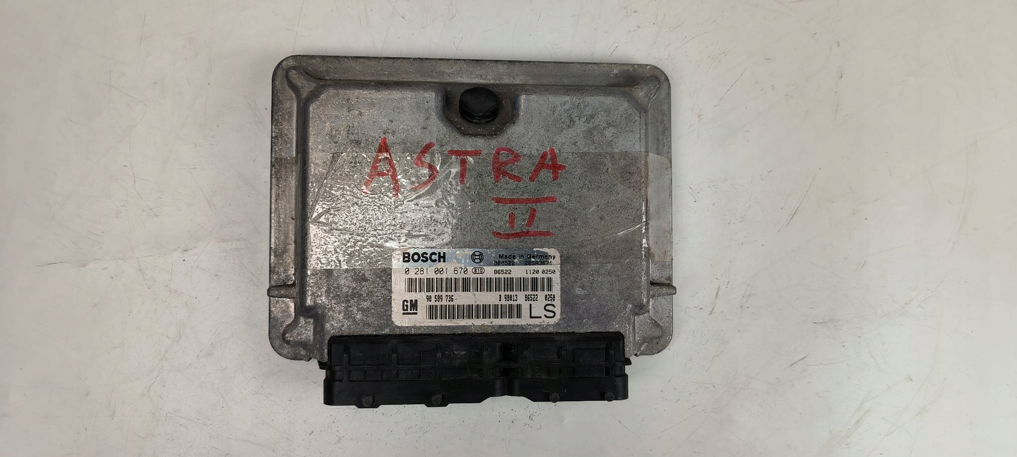 computer 0281001670 1.7 DTI OPEL ASTRA II