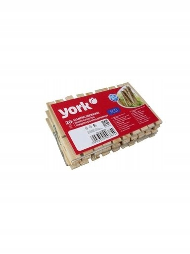 Levně 10 x York, Dřevěné kolíčky, 20 kusů