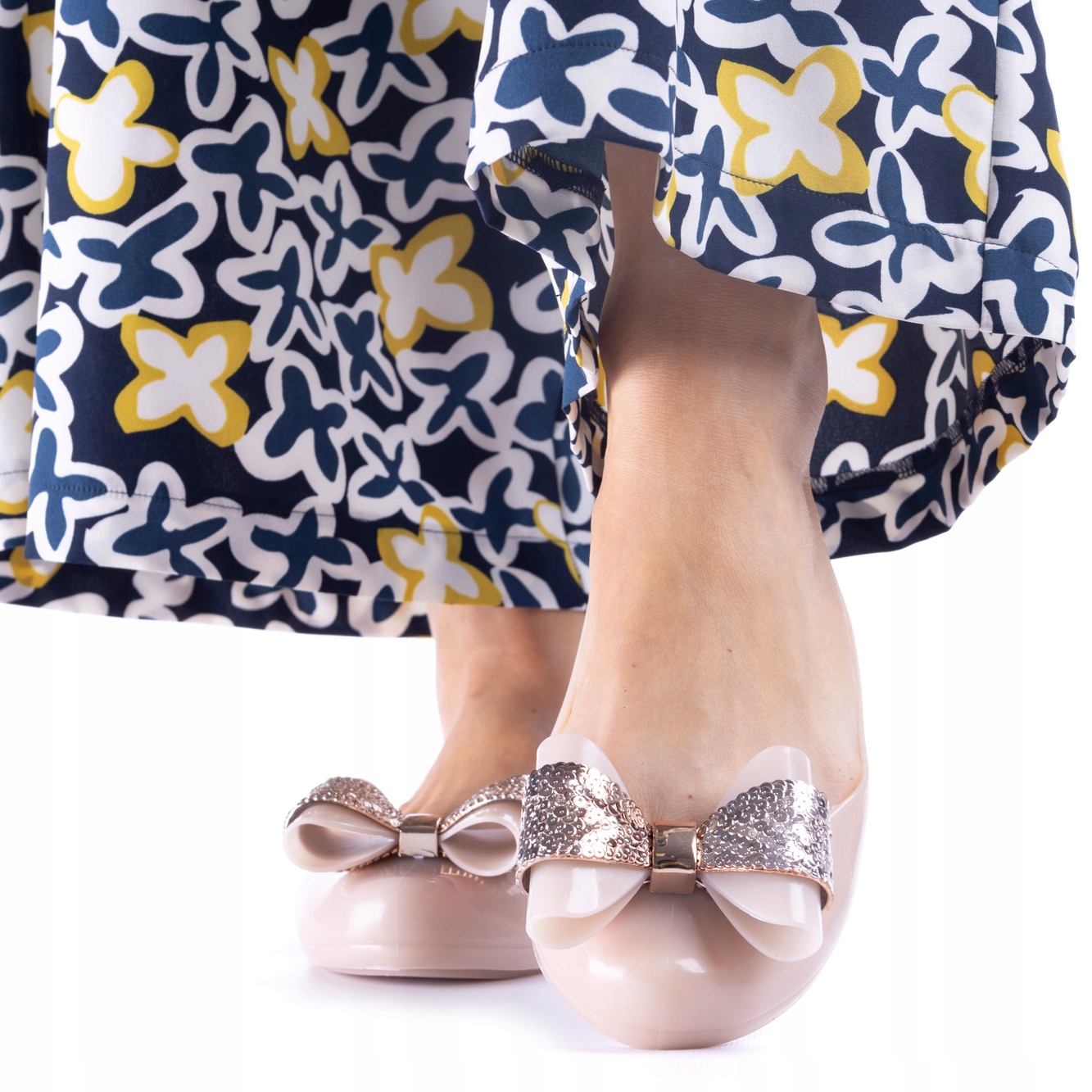

Baleriny Zaxy buty damskie beżowe Pop Glam r. 38