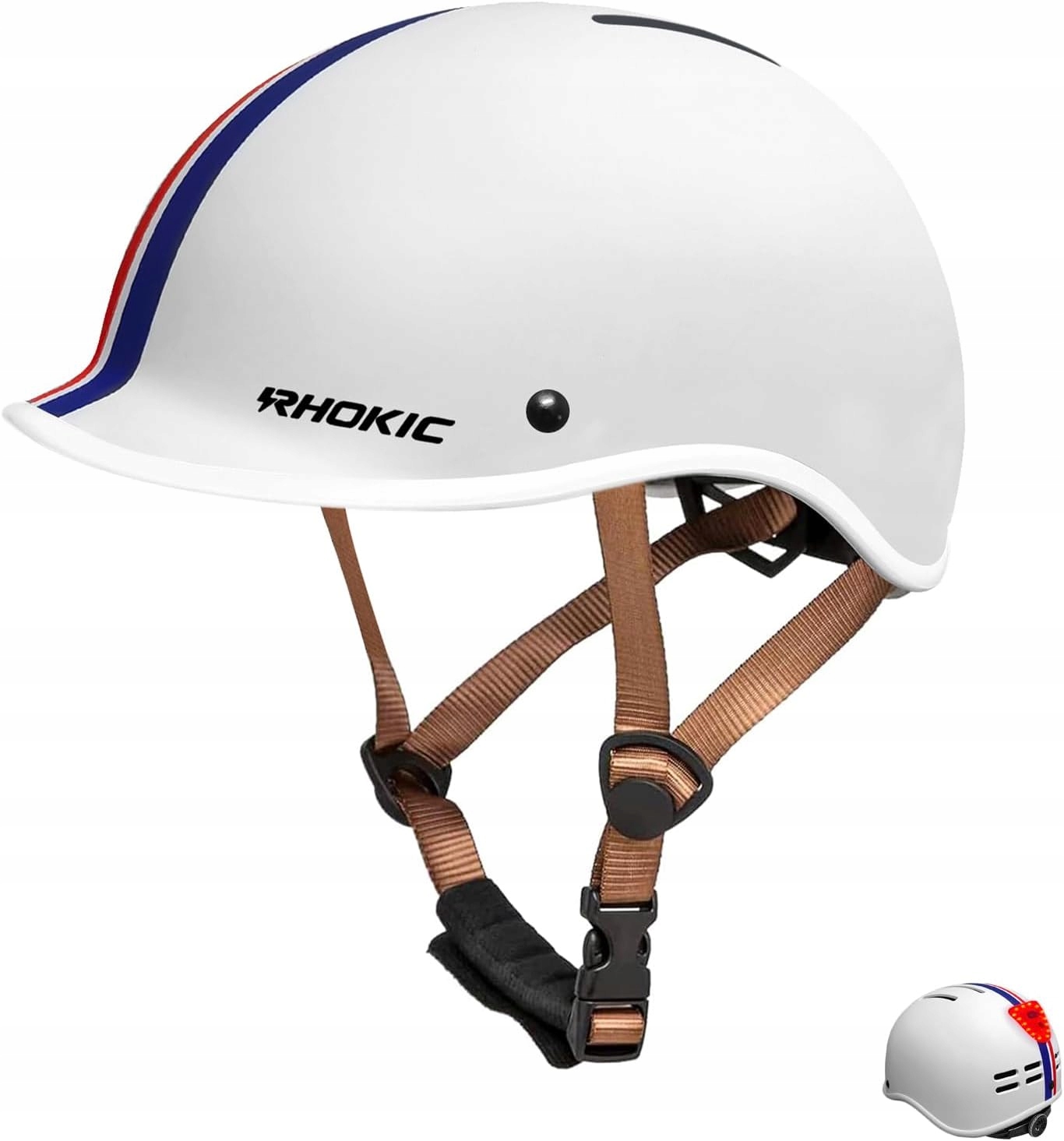 Dětská Cyklistická Přilba Rhokic Velikost M 50-55 CM Zadní Led Světlo Pro