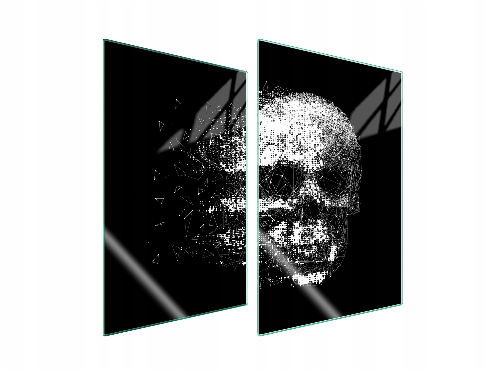 Skleněná Ochranná Deska Do Kuchyně 2x35x52 Lebka Tvrzené Sklo