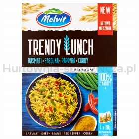 Levně Melvit Trendy Lunch Směs Basmati, Fazole, Paprika, Kari 4 x 80