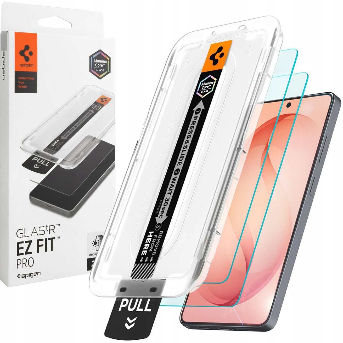 2x Sklo Spigen Alumina Antireflex aplikátor pro Samsung Galaxy S26 Ultra