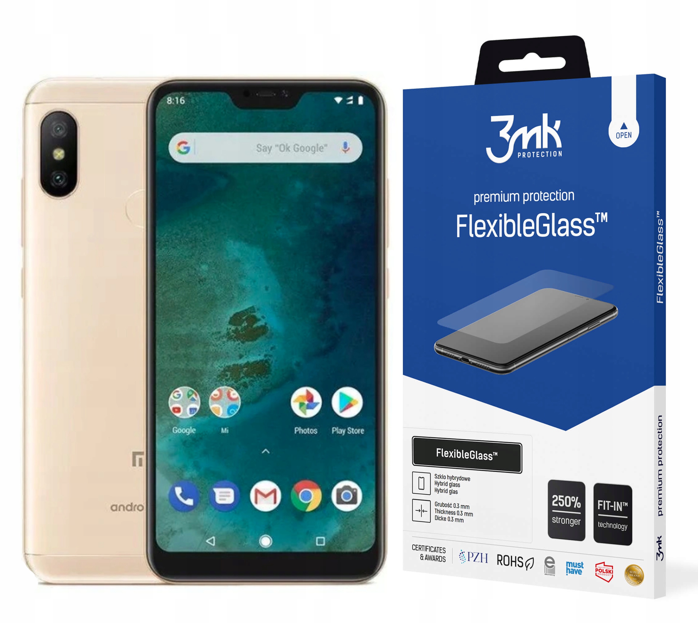 

3MK Szkło FlexibleGlass do Xiaomi MiA2 Lite