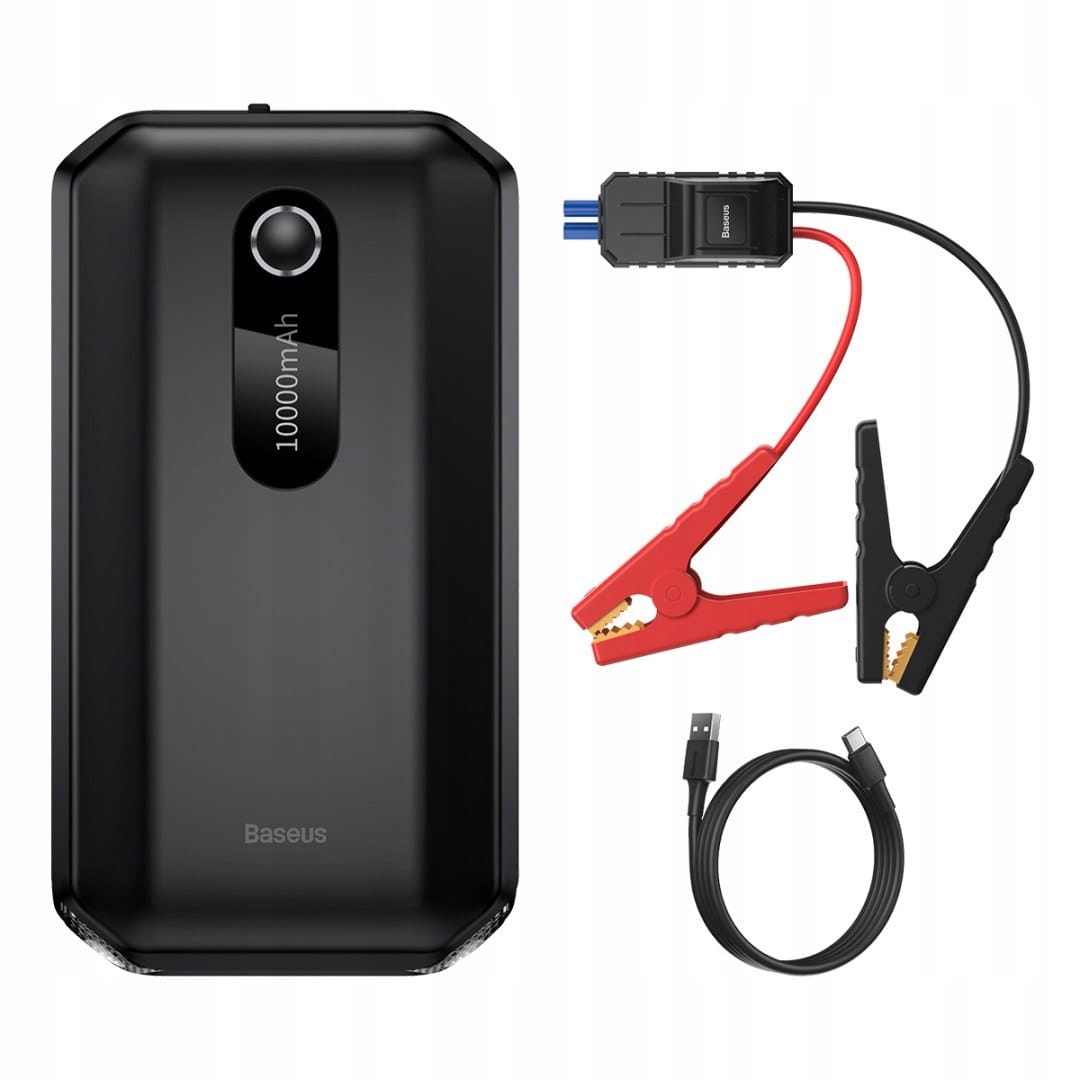 Štartér pre motor Baseus 10000 mAh powerbank s baterkou štartovacie káble