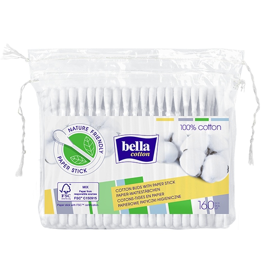 

Patyczki Bella Cotton higieniczne papierowe 160szt