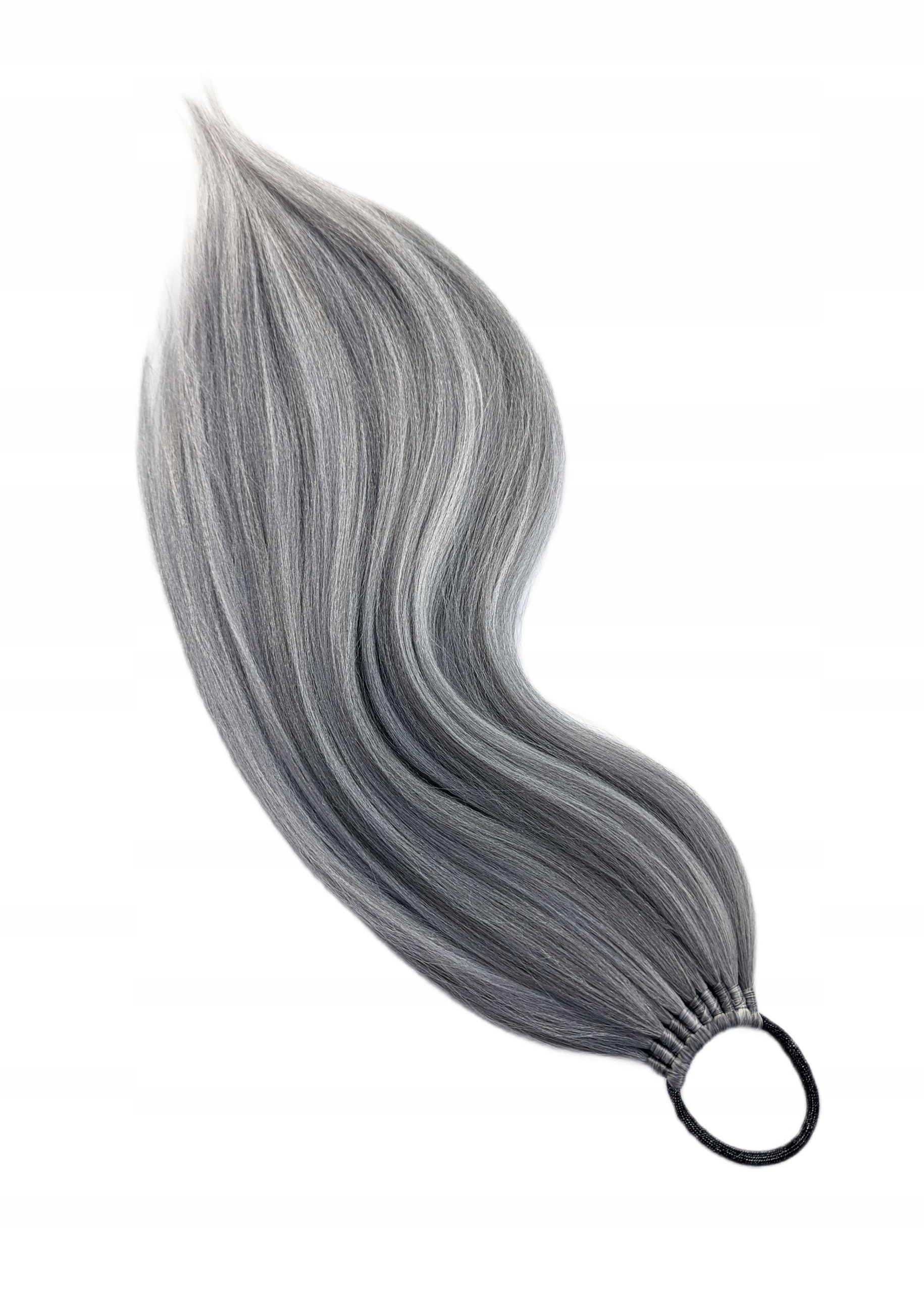 Připínací poník na gumičku, Kuc-Gumka, Příčesek, šedý, Světlá Dáma, 80 cm