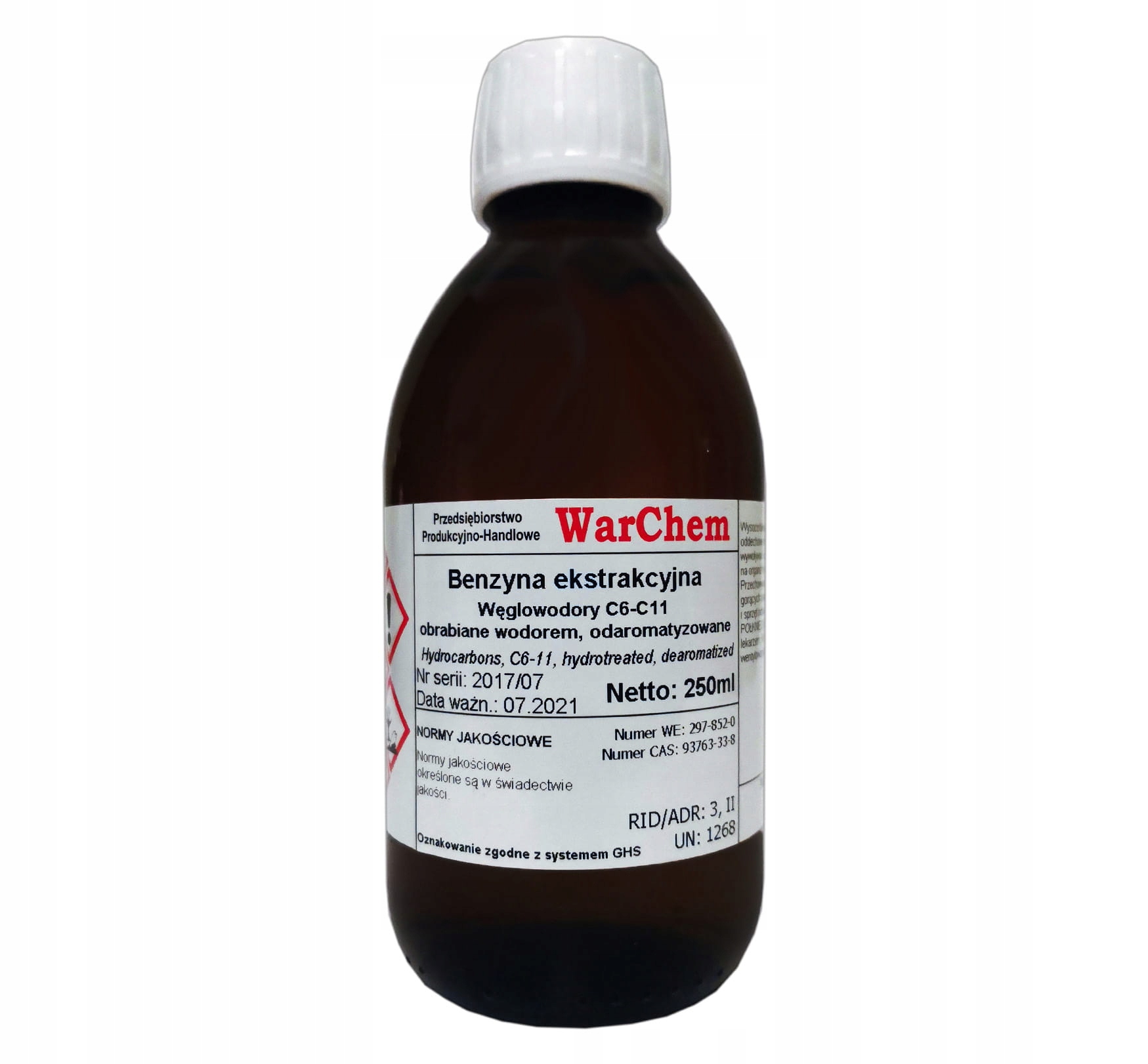 

Benzyna Ekstrakcyjna 250ml Warchem