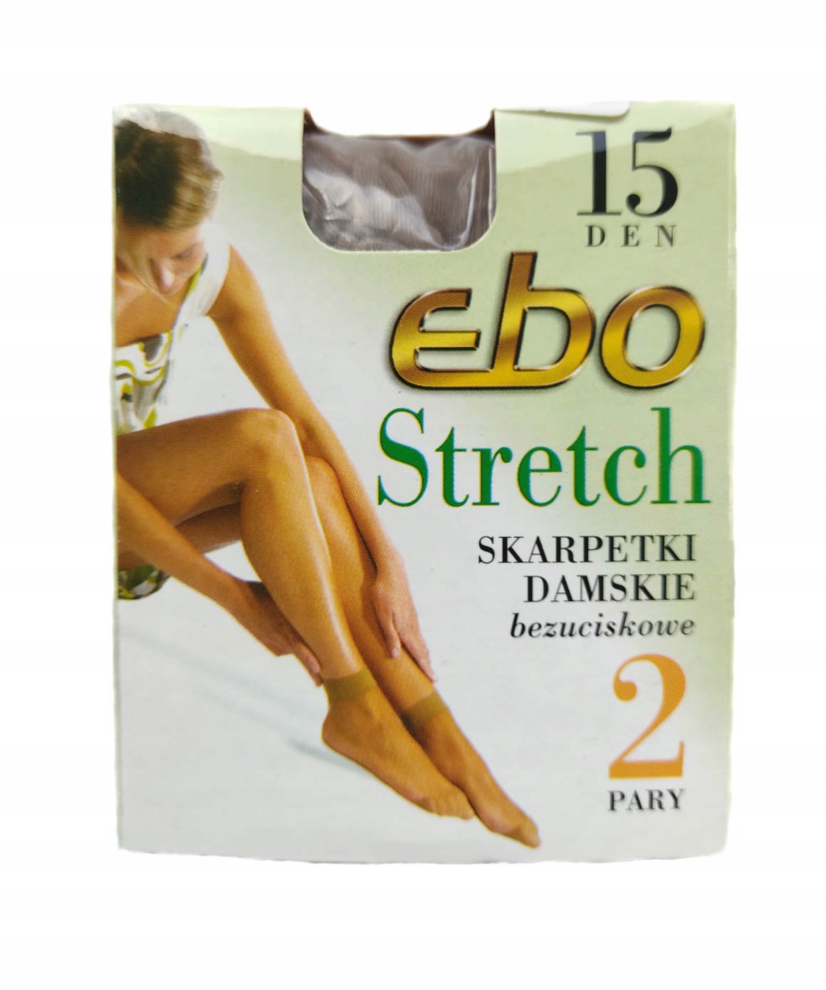 

2X Skarpetki Damskie Stretch 15DEN Myszka Ebo