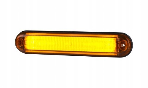 LAMPA OBRYSOWA LED 12/24V POMARAŃCZOWA TYPU SLIM