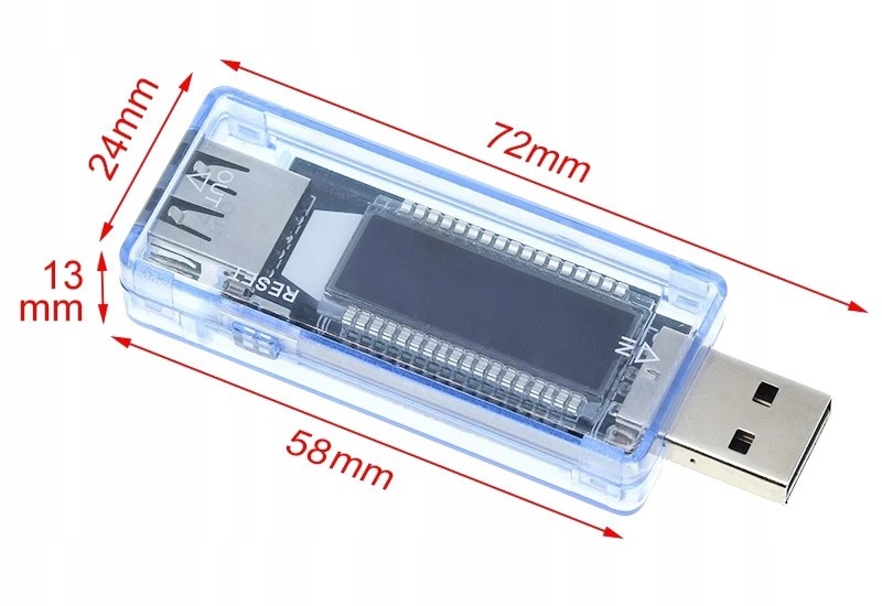 380 Miernik napięcia i prądu USB 3.0 KWS-V20 Stan opakowania oryginalne