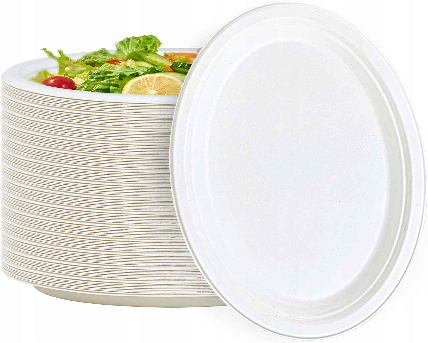 

Talerze owalny z trzciny cukrowej 32 cm. 10 sztuk