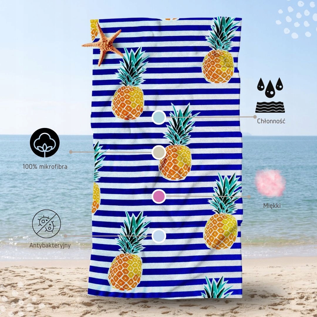 RĘCZNIK PLAŻOWY DLA DZIECI SZYBKOSCHNĄCY KĄPIELOWY 70X140 Z MIKROFIBRY % Kod producenta DLA DZIEWCZYNKI CHŁOPCA NA BASEN DLA DZIECKA