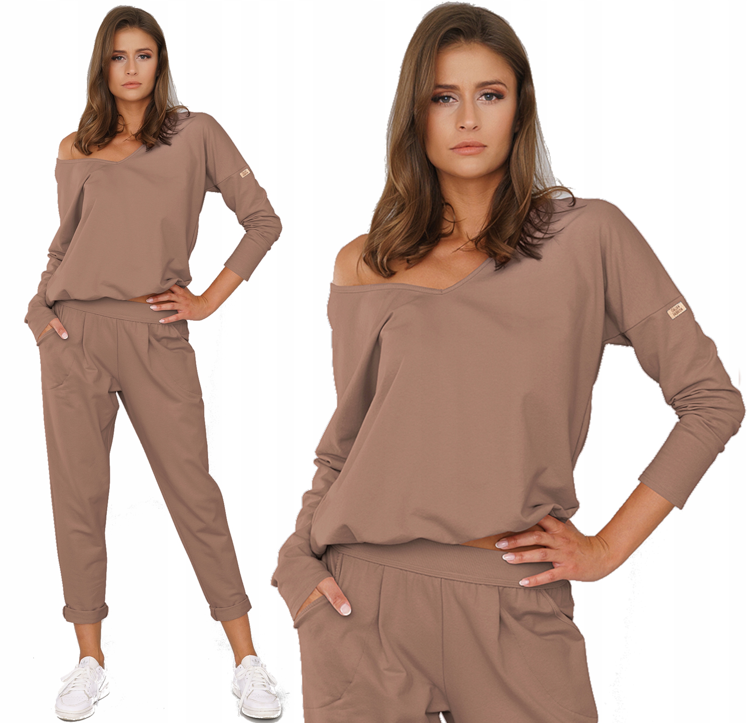 

Dres Damski komplet Karina Camel Italian Fashion S