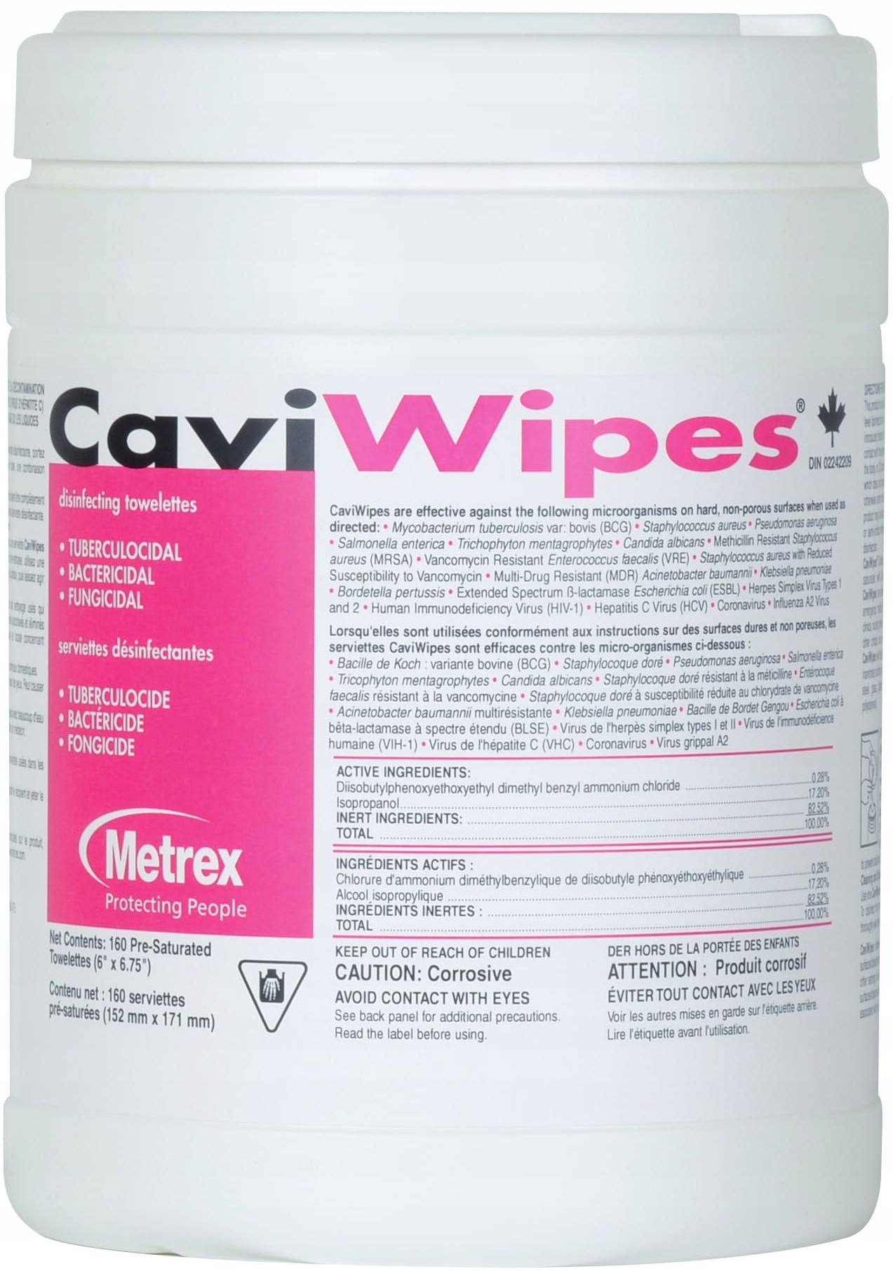 

CaviWipes Chusteczki Dezynfekcyjne 160szt MegaPack